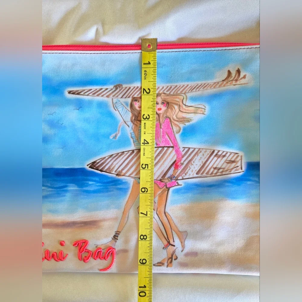 Henri Bendel Large Bikini Bag Vacation Girl Travel Storage Pouch - Picture 8 of 9